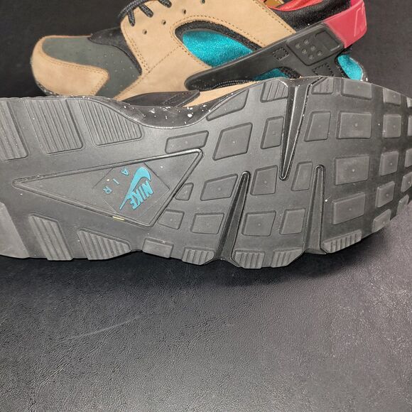 Nike Air Huarache British Tan Shoes DD1068-201 Size 9.5 EXCELLENT COND - Picture 6 of 10